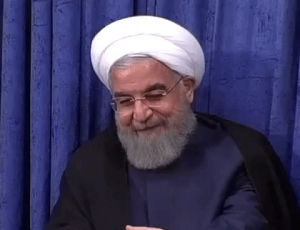 rouhani,iran,rohani,hassanrohani,smile,president,shy