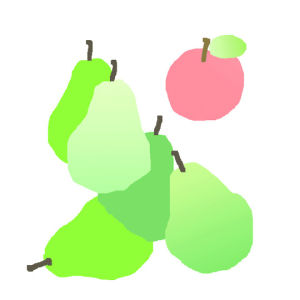 pears,apple,fruit,rotoscope