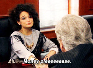 money please,show me the money,mona lisa,parks and recreation,money,jenny slate,equal pay day,pay me,pay women,equalpayday