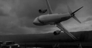 airplane crash,crash,movies,black and white,explosion,airplane,plane