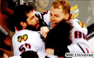 hockey,celebration,win,nhl,chicago,black haws