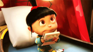 agnes,despicable me,blinking