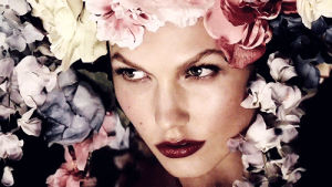 flowers,fashion,face,model