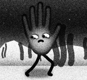 elenorkopka,animation,scared,hand,following,ohno,ghostbutter,fleeing