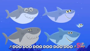 baby shark,swimming,doo doo,super simple songs