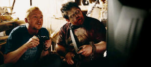 nick frost,queue,horror movies,simon pegg,shaun of the dead