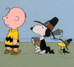 thanksgiving,animation,charlie brown,snoopy,a charlie brown thanksgiving,pilgrim,vintage,cartoon,peanuts,vintage television,woodstock,vintage thanksgiving