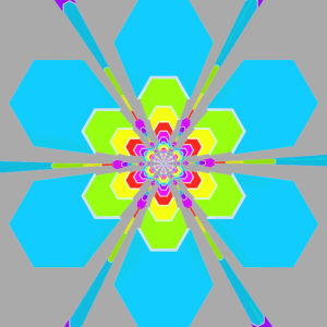 rainbow,snowflake,color,hexagon
