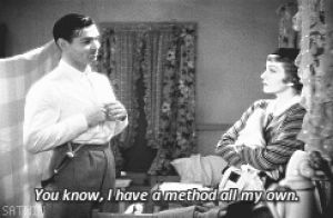 film,vintage,history,old hollywood,1930s,clark gable,30s,claudette colbert,it happened one night,1934,ihon,what a tease