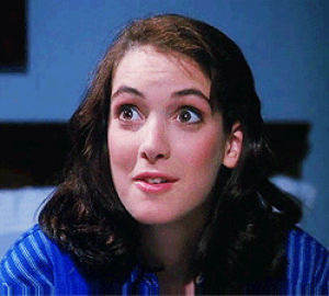 winona ryder,surprised,happy,excited,emotions