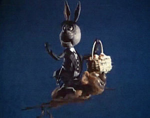 bat,evil easter bunny,january q irontail,easter bunny,vincent price,rhett hammersmith,rankin bass,here comes peter cottontail