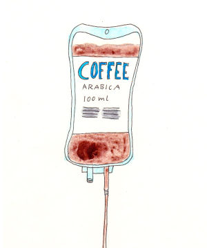 coffee,good morning,goodmorning,morning,illustration,analog,watercolor,addiction
