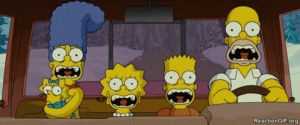 homer,scared,simpsons,screaming