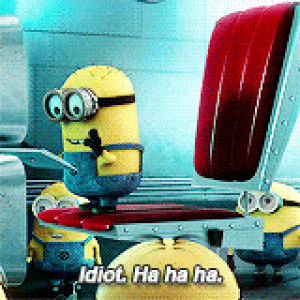 despicable me,idiot,despicable minions,laughing