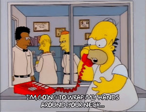 season 3,homer simpson,episode 1,angry,office,3x01,enraged,co workers