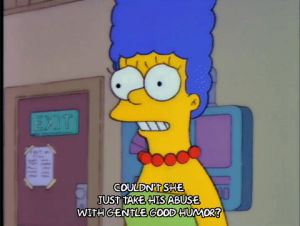 marge simpson,season 4,episode 2,frustrated,worried,4x02,painful