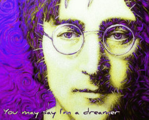 psychedelic,beatles,dreamer,john lennon,trippy,lennon,drugs,colorful,imagine,tripping,psychedelics