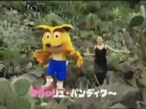 crash bandicoot,dancing,japan