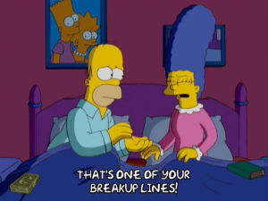 homer simpson,marge simpson,episode 6,angry,mad,season 20,annoyed,bedroom,20x06