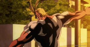 flex,my hero academia,flexing,anime,muscles,funimation,what it takes to be a hero
