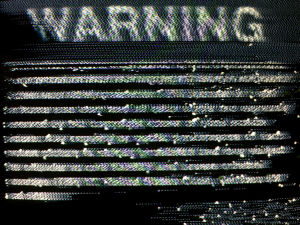 vhs,noise,90s,videotape,static,nihilminus,tv,television,glitch,warning,video art,bad tv,hold on