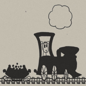 animation,black and white,cartoon,train,1930s,1920s,rubber hose