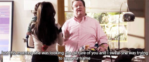 YARN, Good morning, everyone., Modern Family (2009) - S08E03 Blindsided, Video gifs by quotes, c8b2f1f5