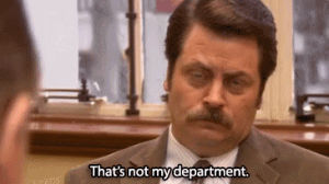 parks and recreation,sherlock,parks and rec,ron swanson,greg lestrade,not my division,not my department