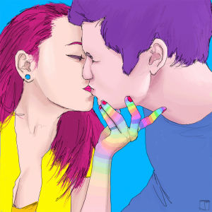 relationship,phazed,amour,psychedelia,good vibes,superphazed,psychedelic,kiss art,kissing,love art,kiss,relationship art