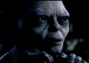the lord of the rings,confused,frustrated,lord of the rings,gollum