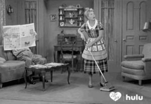 cleaning,vacuuming,vacuum,i love lucy,tv,hulu,cbs,lucille ball,lucy ricardo
