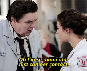 warning,oliver platt,chicago med,daniel charles,i really dont like her,ugh also connie francis references ftw,at least not yet tho im not a huge fan of the squirrelly med student so,sarah reese,rachel dipillo