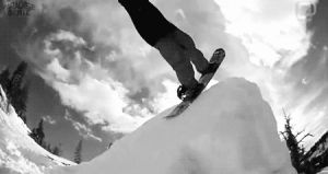 mountain,sports,black and white,video,reblog,snow,jump,follow,sport,slow motion,air,snowboarding,snowboard,powder,binding,one foot,bindings