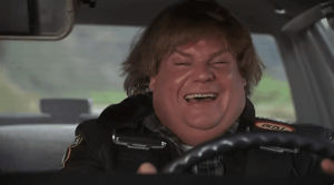 chris farley,realization,scared,realize,i see what you did there