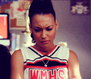 santana lopez,glee,what,confused