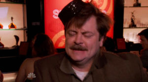 parks and recreation,ron swanson,ron swanson dancing,parks and rec,ron swanson happy