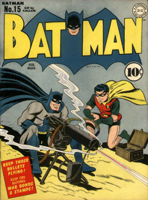 comics,batman,machine gun,dc comics,art,retro,robin,cover