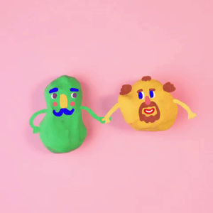 mighty oak,valentines day,clay,stop motion,claymation,stop motion animation,love,animation,cartoon,heart,gay,rainbow,sweet,i love you,valentine,gay rights,art