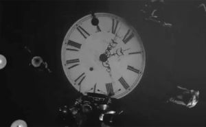 clock,black and white,time