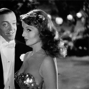 rita hayworth,1940s,q,fred astaire,you were never lovelier