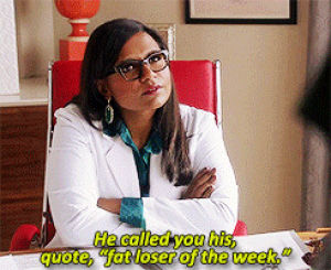 the mindy project,mindy kaling,fat loser,tosh0