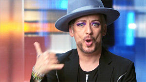 boy george,television,nbc,celebrity apprentice,wassup,how you doin,call me,heyyy