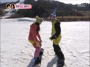 snowboard,snowboarding,we got married,wgm,yongseo,yongseo couple