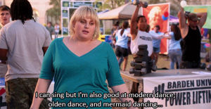 dance,fat,sing,mermaid,fat amy,modern dance,pancake lady
