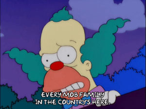 season 12,family,episode 3,krusty the clown,mob,concerned,12x03