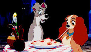 lady and the tramp,spaghetti,homeless man