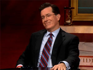 stephen colbert,the colbert report,he is on point tonight,he is rocking the ties,striped ties,or maybe on stripe,mei,climate data