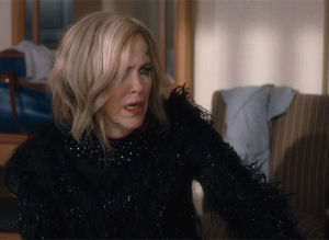 disappointed,moira rose,fear,schitts creek,shame,dear god,dread,hungover,funny,hangover,disappointment,comedy,no,god,scream,humour,cbc,canadian,schittscreek,catherine ohara,oh god,queen moira,kevins mom