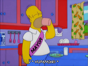 homer simpson,episode 2,coffee,drink,drinking,season 12,12x02,mayro