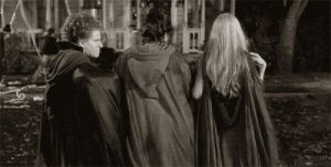 movie,black and white,disney,halloween,fall,autumn,hocus pocus,witches,sanderson sisters